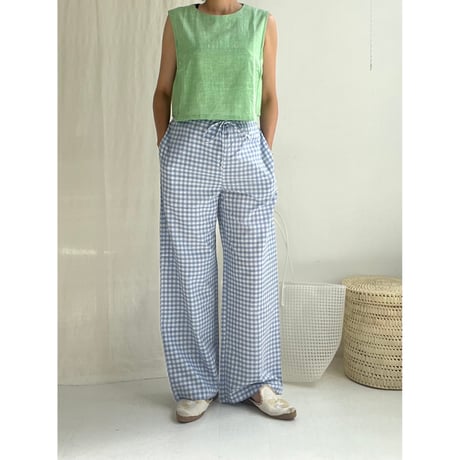 Woven Sleeveless Top (Green)