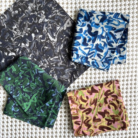 #100 Khadi Printed Bandana (4colors)