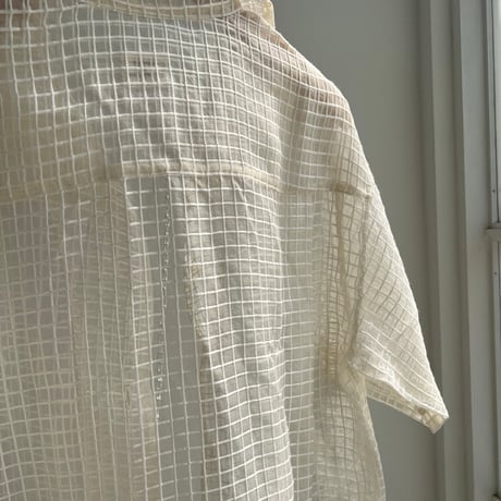 Silk + Viscose Bowler Shirts Regular (Ivory)