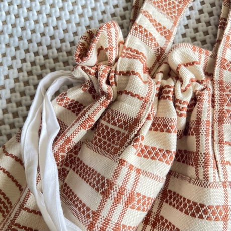 OG Jacquard Drawstring Tote (Brown)