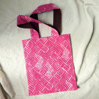 Woven Print Handle Bag (Large)