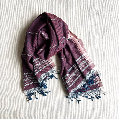 Organic Khadi Basket Bath Towel (Wine)