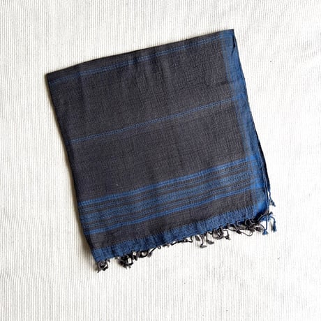 Organic Khadi Basket Bath Towel (Iron Black)