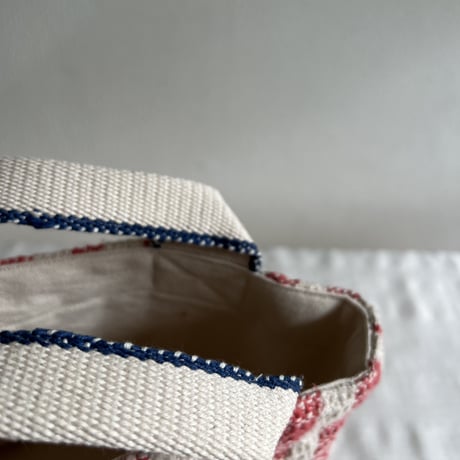 Gara-bou × Canvas Small Tote (Red Stripe)
