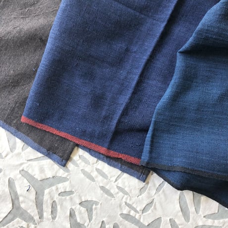 Organic Khadi Kid's Full Apron ( Indigo / Charcoal )