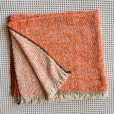 Gara-bou Blanket Stole Kabe 100×190cm (D.F. Orange)