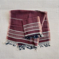 Organic Khadi Basket Face & Hand Towels (Wine)