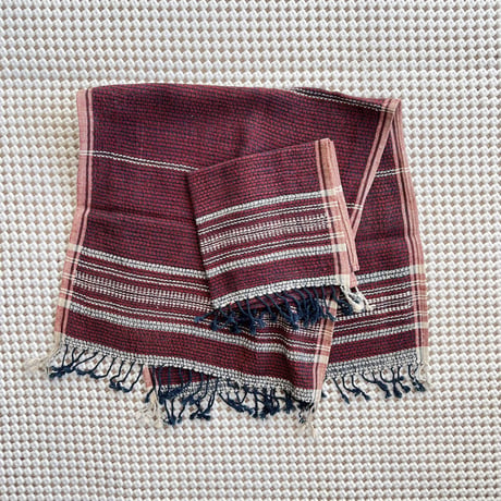 Organic Khadi Basket Face & Hand Towels (Wine)