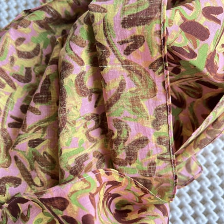 #100 Khadi Printed Stole (Nerium-Pink)