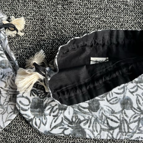 Khadi OX Printed Drawstring Bag