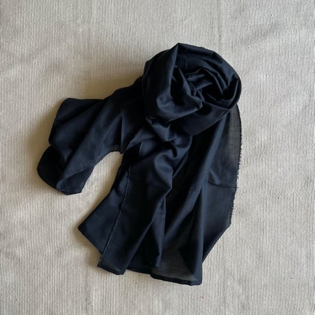 Cotton Silk Stole (Black)