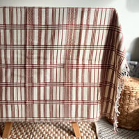 OG Jacquard Throw (Ivory Brown)
