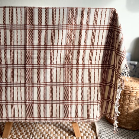OG Jacquard Throw (Ivory Brown)