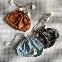Cotton Silk Drawstring Bag (L)