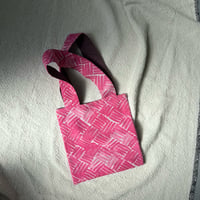 Woven Print Handle Bag (Small)