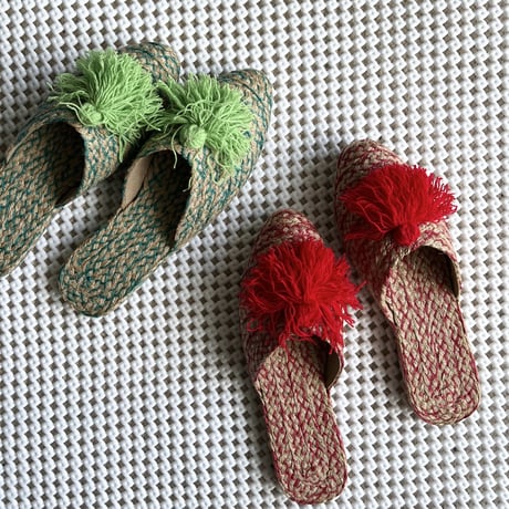 Abaca Sandal "Tassels"