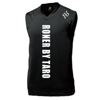 RONER SPORT  "logo  sleeveless ” BLACK