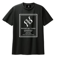RONER SPORT       BOX  logo  T-shirt    BLACK