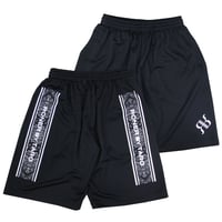 RONER SPORT dry logo "Paisley"DRY shorts　BLACK／GRAY