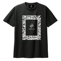RONER SPORT " box logo zebra" T-shirt BLACK