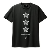 RONER SPORT 　"3 STAR " DRY T-shirt BLACK