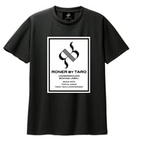 RONER SPORT 　"solid  box logo " DRY T-shirt BLACK