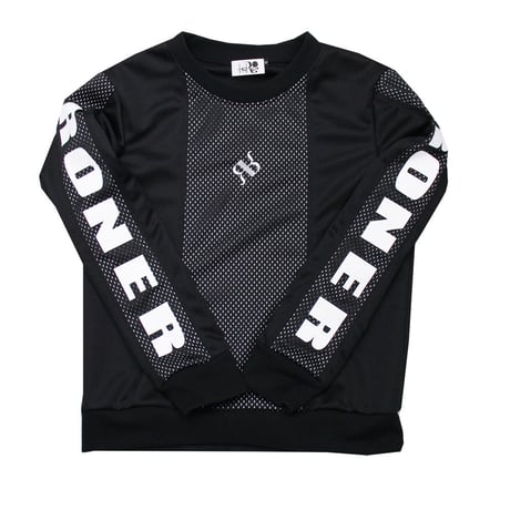 RONER  Mesh mix  Jersey pullover 　【set up series No.002】