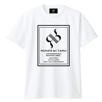 RONER SPORT       BOX  logo  T-shirt    WHITE
