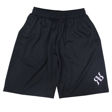 RONER SPORT dry logo "Paisley"DRY shorts　BLACK／GRAY