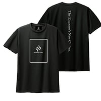 RONER SPORT "minimal box logo" T-shirt BLACK WHITE