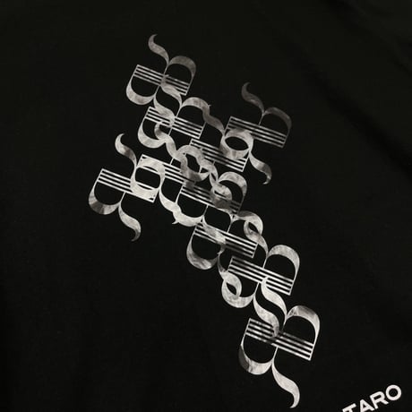 RONER "CROSS FRAME" T-shirt BLACK