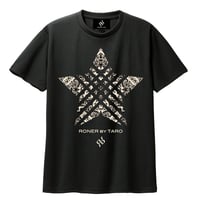 RONER SPORT "Paisley star"DRY T-shirt BLACK
