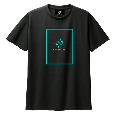 RONER SPORT "minimal box logo" T-shirt BLACK