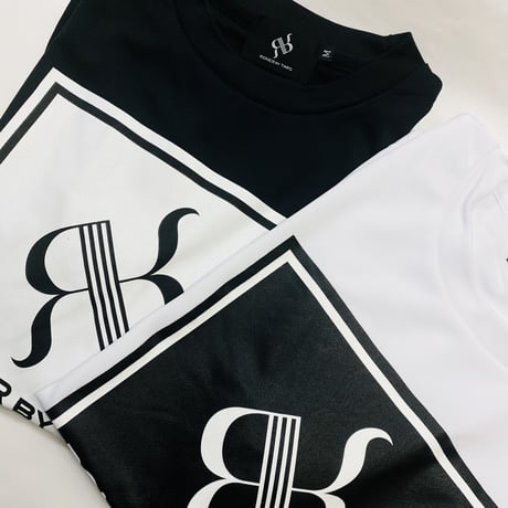 RONER SPORT 　"solid  box logo " DRY T-shirt BLACK
