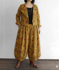 Ottoman salwar ムガルフラワー