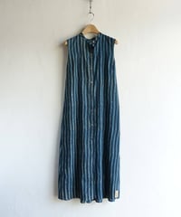 Shirts dress 藍縞
