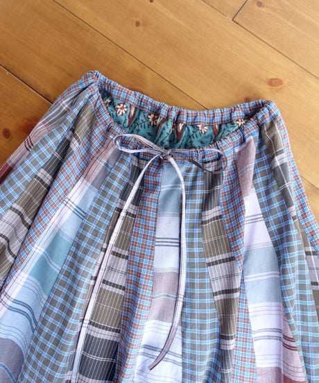 Ghagra Lungi mix long 花浅葱