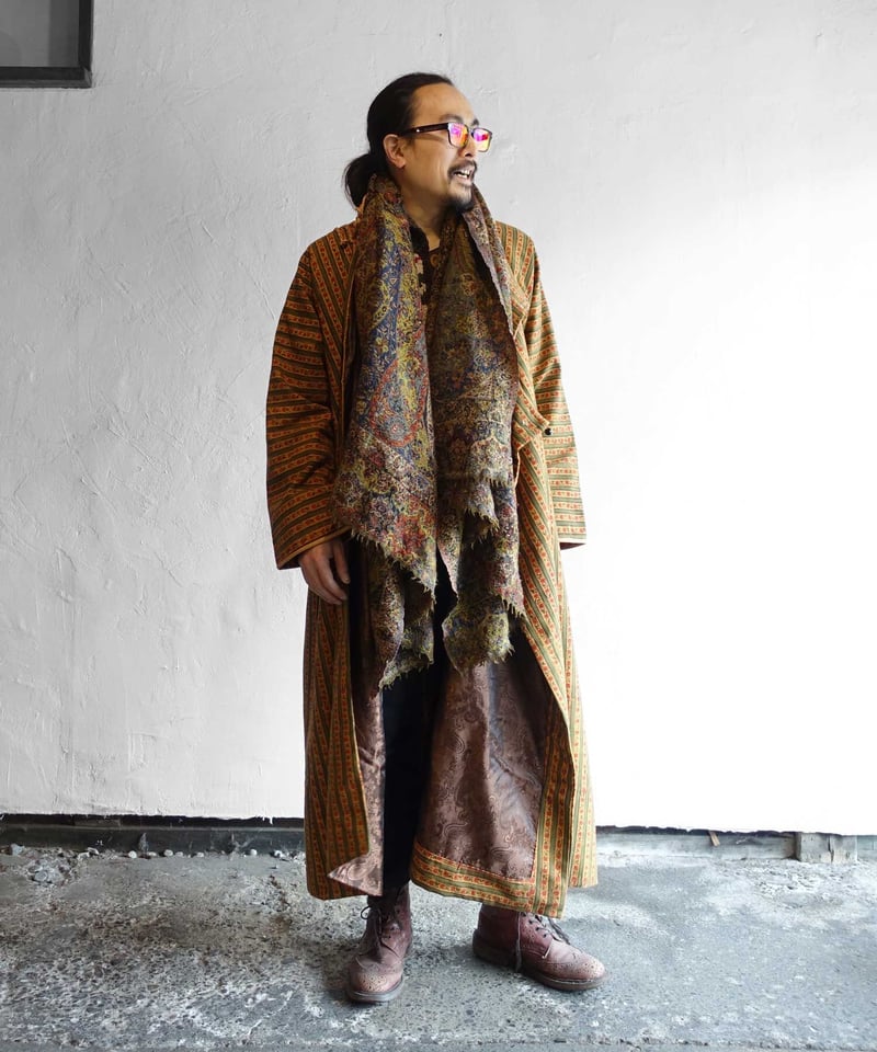 Nomad coat 05 - Mughal stripe | KANNOTEXTILE