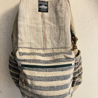ボックスポケットリュック大 ヘリンボーン ボーダー