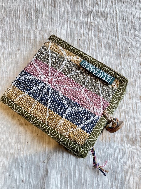 2025モデル 麻の葉織り ヘンプ二つ折り財布 | HImalayanMaterial