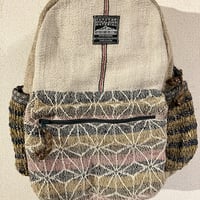 プレミアム 麻の葉織り ヘンプボックスポケットリュック 小