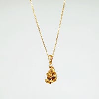 イミラックパラサイト隕石ナゲット × 天然ダイヤモンド × K18 ネックレス（S）