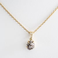 【入門オススメ】隕石 × 18kゴールド × 天然ダイヤモンド ネックレス
