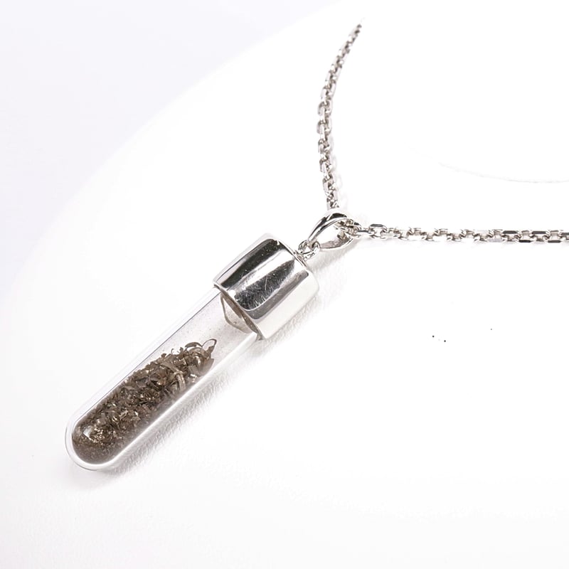 Pt850ギベオン隕石×ダイヤモンドバイアルネックレス | Big' Bang Pt850ギベオン隕石×ダイヤモンドバイアルネックレス | Big' Bang