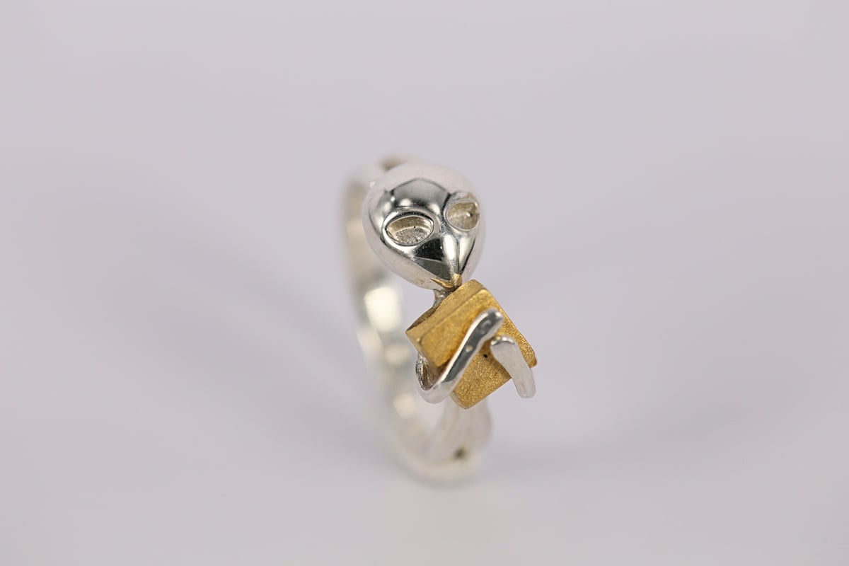 宇宙のパールドームリング✩.*˚ 宇宙のパールドームリング✩.*˚ 地球に住み着いた宇宙人リング