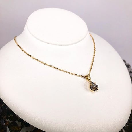【入門オススメ】隕石 × 18kゴールド × 天然ダイヤモンド ネックレス