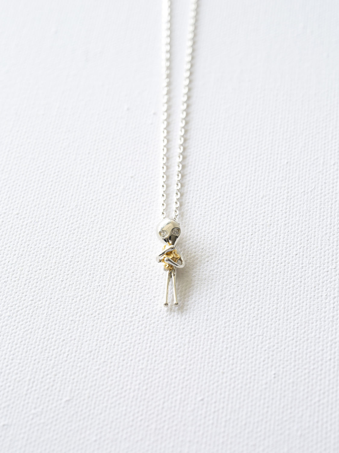 宇宙に帰りたいが開眼した宇宙人ネックレス SV925 目に