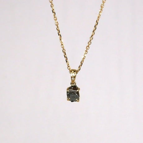 【入門オススメ】隕石 × 18kゴールド × 天然ダイヤモンド ネックレス