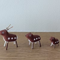 土人形　豆鹿　Clay doll : Mame-shika