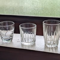 【アンティーク】 レトロなミニガラス酒器 3点セット
